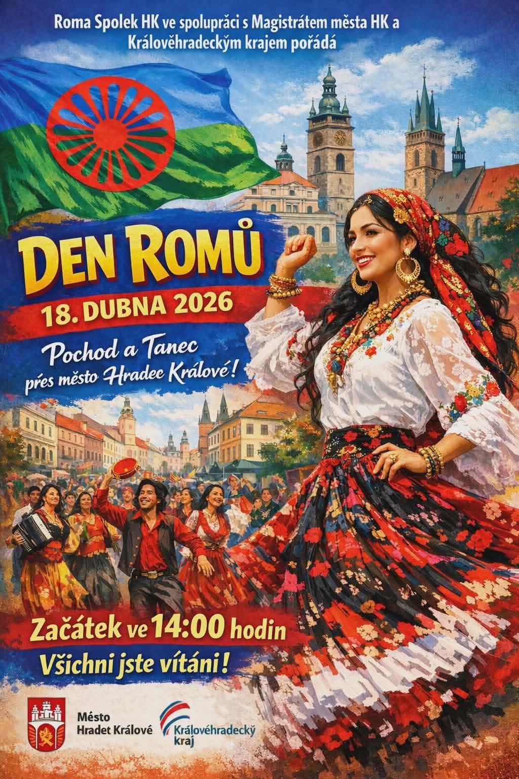 pochod Hradec Králové Romové
