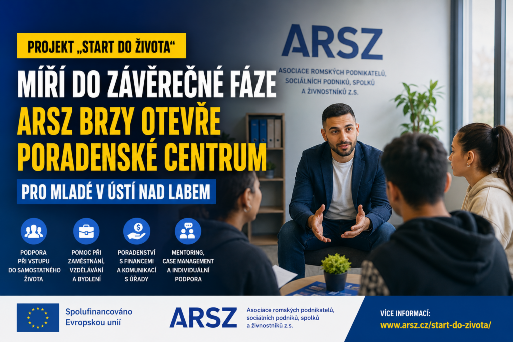 Projekt Start do života – ARSZ připravuje otevření poradenského centra pro mladé v Ústí nad Labem