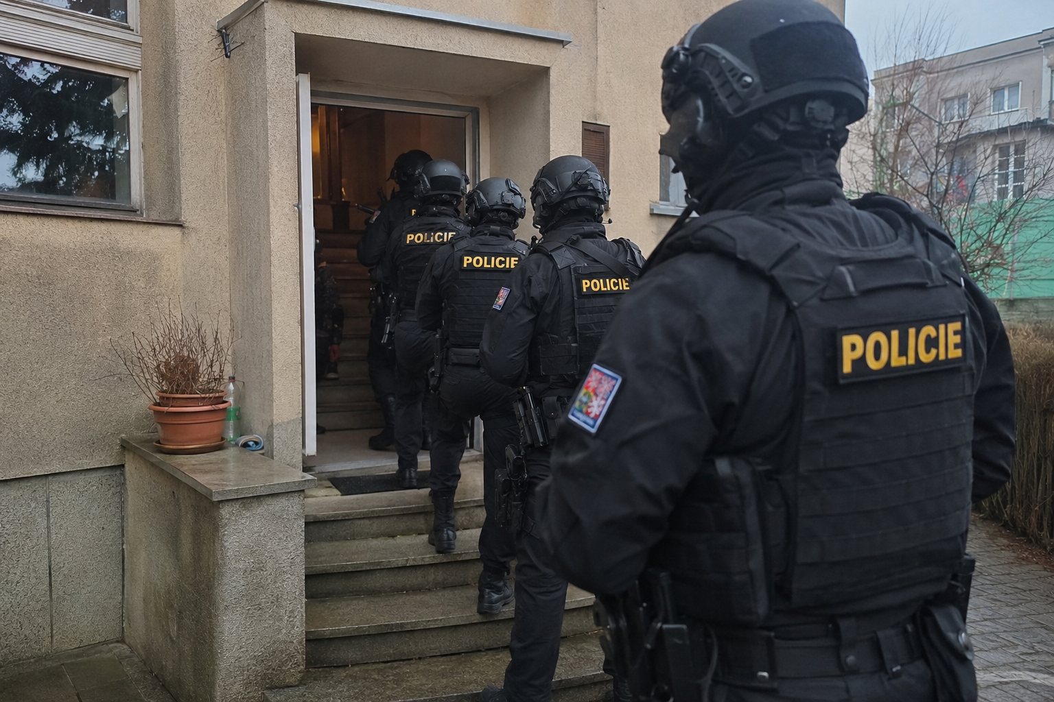 Romská rodina Liberec po policejním zásahu - ilustrační snímek