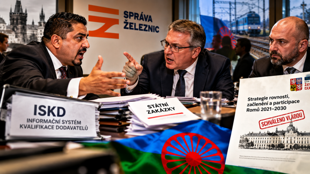 Bouřlivé jednání o zakázkách Správy železnic pro romské podnikatele, systém ISKD a vládní strategie“