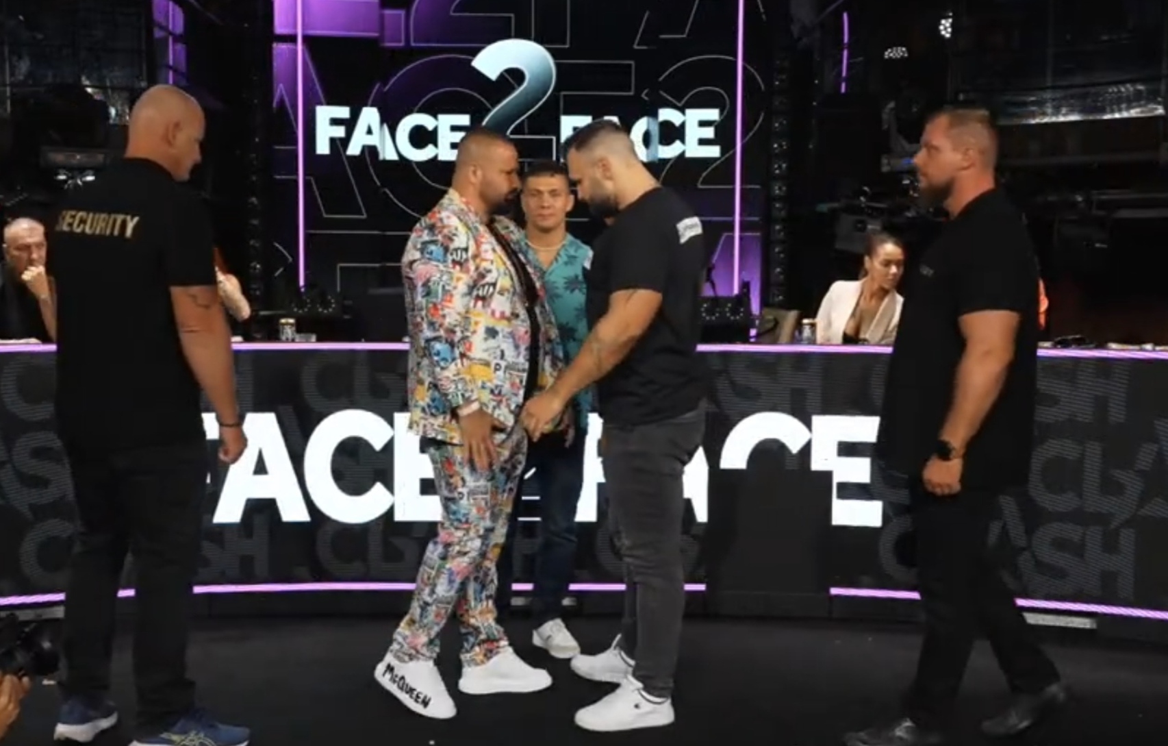 Tomáš Polly Pollák a Michal Ironman Kotalík před zápasem na CLASH 17