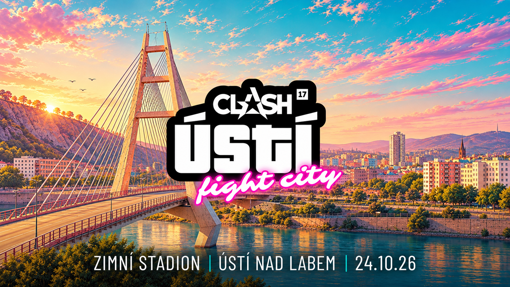 CLASH 17 Ústí – galavečer na Zimním stadionu 24. října 2026
